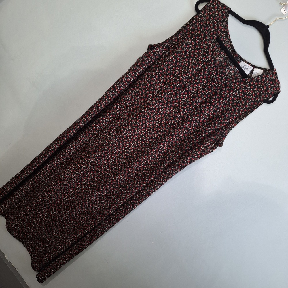 Vtg Studio Ease 90's Y2K Jumper Maxi‎ Dress Womens 22W Dark Romantic Whimsy Goth
